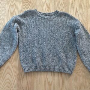 Guess women’s sweater size Small gray with silver